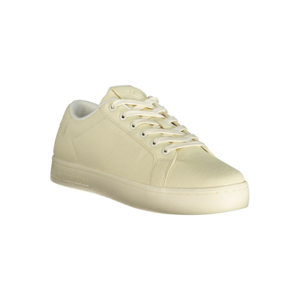 Calvin Klein White Polyester Men Sneaker - Stylish & Comfortable