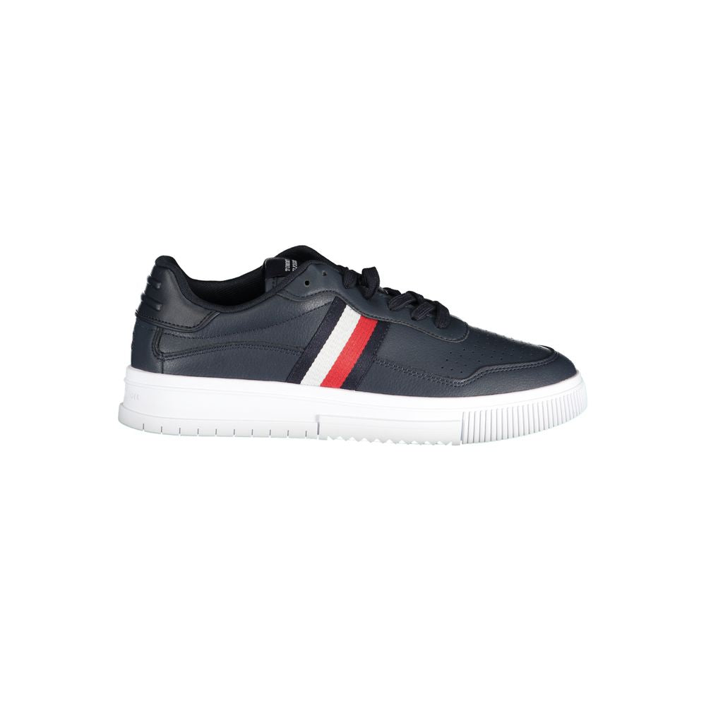 Tommy Hilfiger Blue Leather Men Sneaker - Stylish Comfort