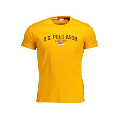 T-shirt homme en coton orange US POLO ASSN.