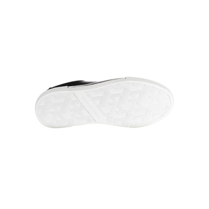 Tommy Hilfiger Black Leather Women Sneaker