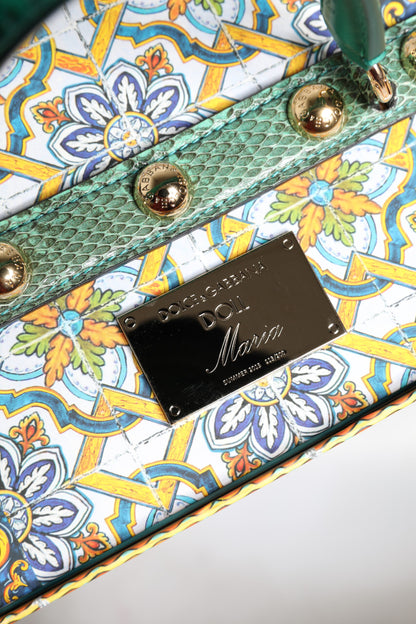 Dolce & Gabbana Zwarte Jurk MARIA Porseleinen Modeshow Leren Sicilië Poppen