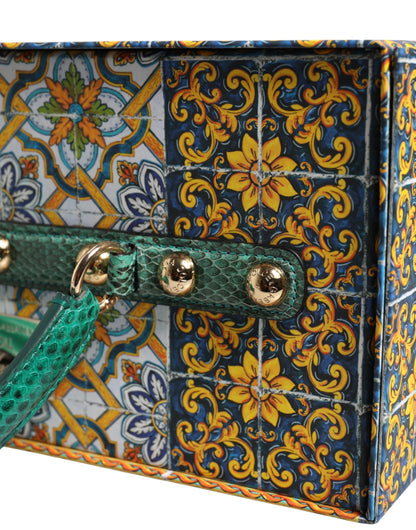 Dolce & Gabbana Zwarte Jurk MARIA Porseleinen Modeshow Leren Sicilië Poppen