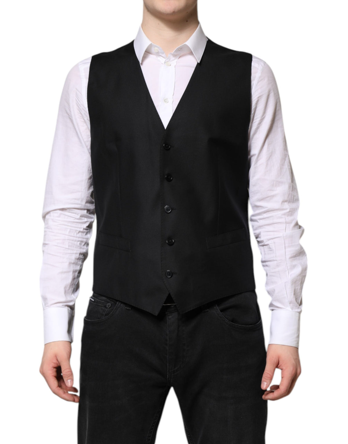 Dolce & Gabbana Costume Noir à Un Boutonnage 2 Pièces