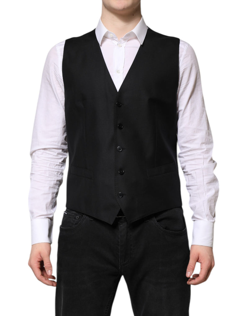 Dolce & Gabbana Costume Noir à Un Boutonnage 2 Pièces