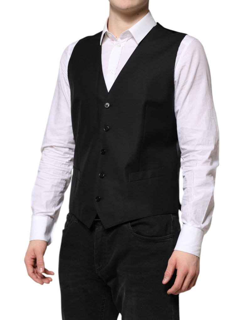 Dolce & Gabbana Costume Noir à Un Boutonnage 2 Pièces