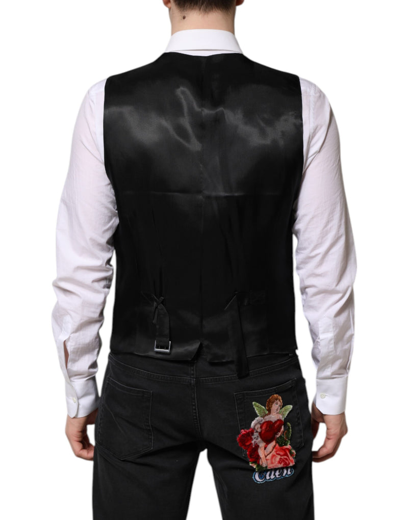 Dolce & Gabbana Costume Noir à Un Boutonnage 2 Pièces