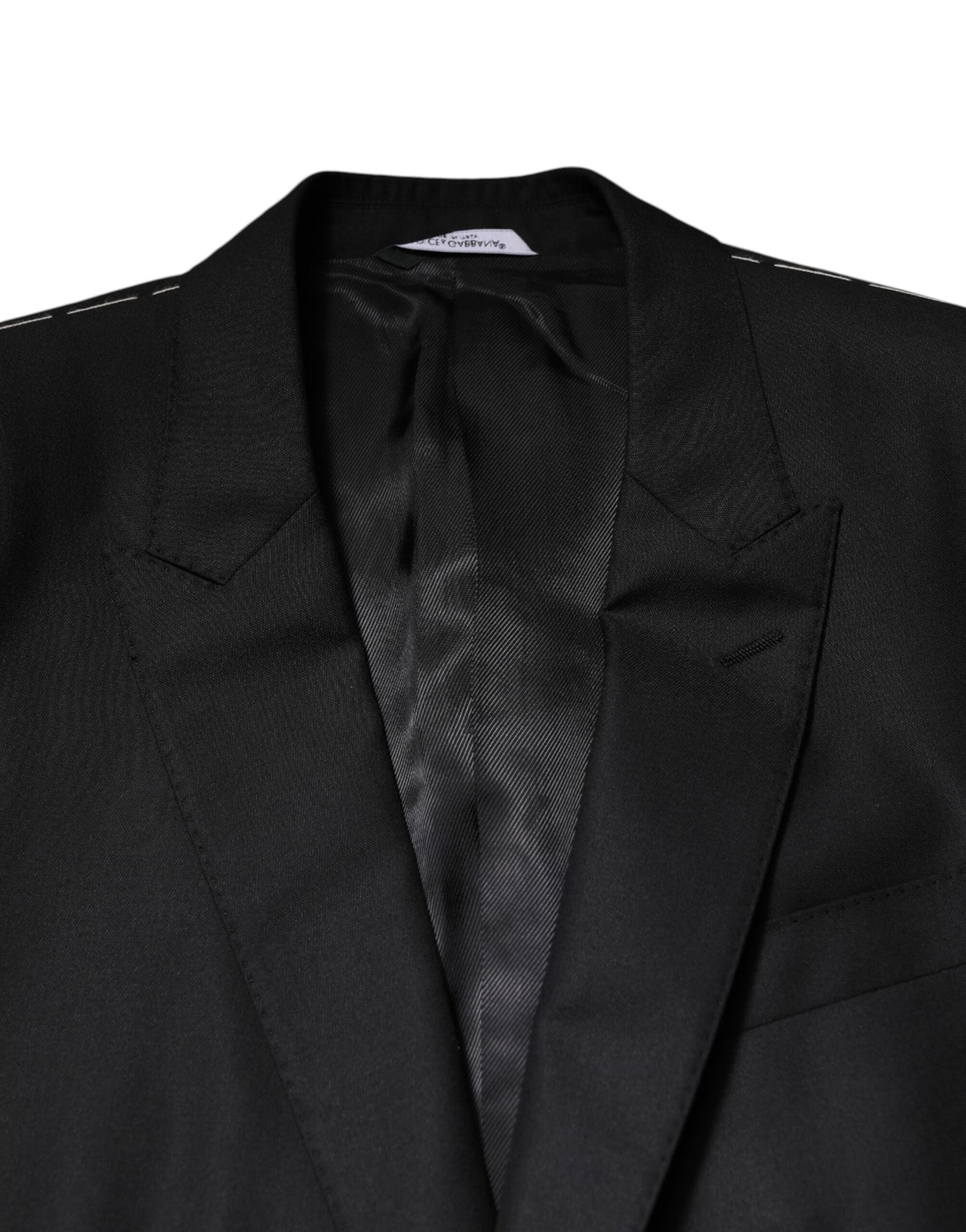 Dolce & Gabbana Costume Noir à Un Boutonnage 2 Pièces