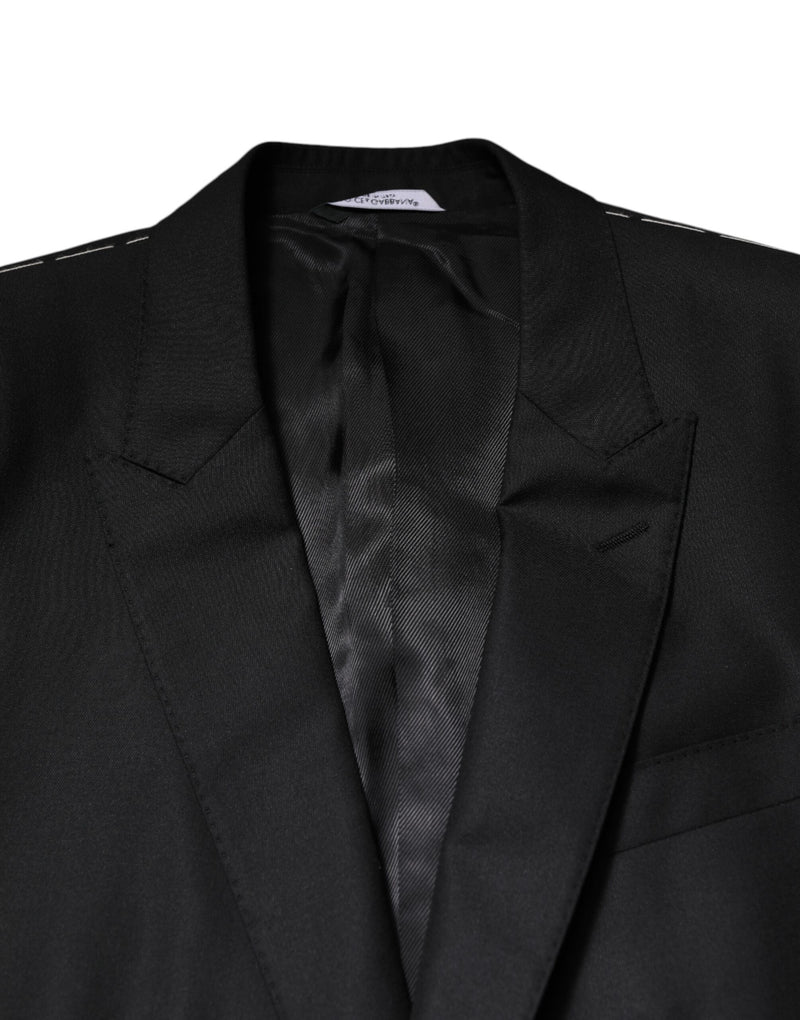 Dolce & Gabbana Costume Noir à Un Boutonnage 2 Pièces