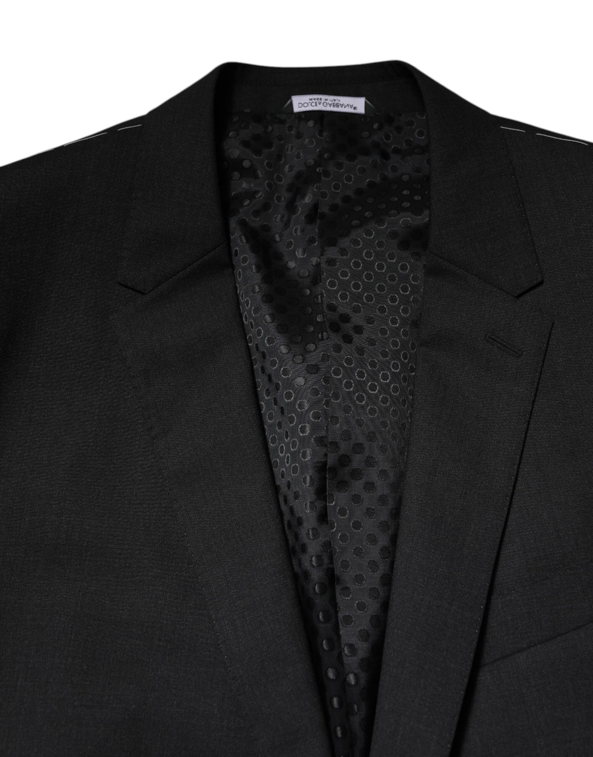 Dolce &amp; Gabbana Veste MARTINI à simple boutonnage, gris foncé