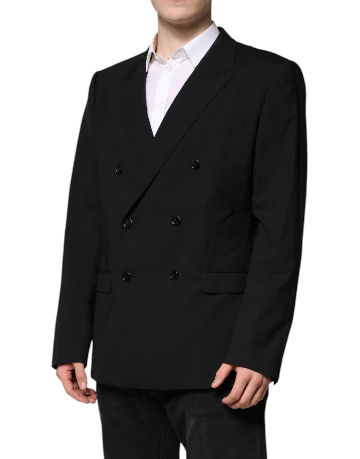 Dolce &amp; Gabbana, veste de costume MARTINI noire à double boutonnage