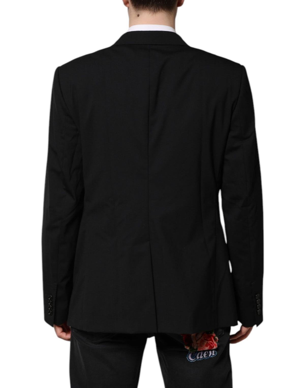 Dolce &amp; Gabbana, veste de costume MARTINI noire à double boutonnage