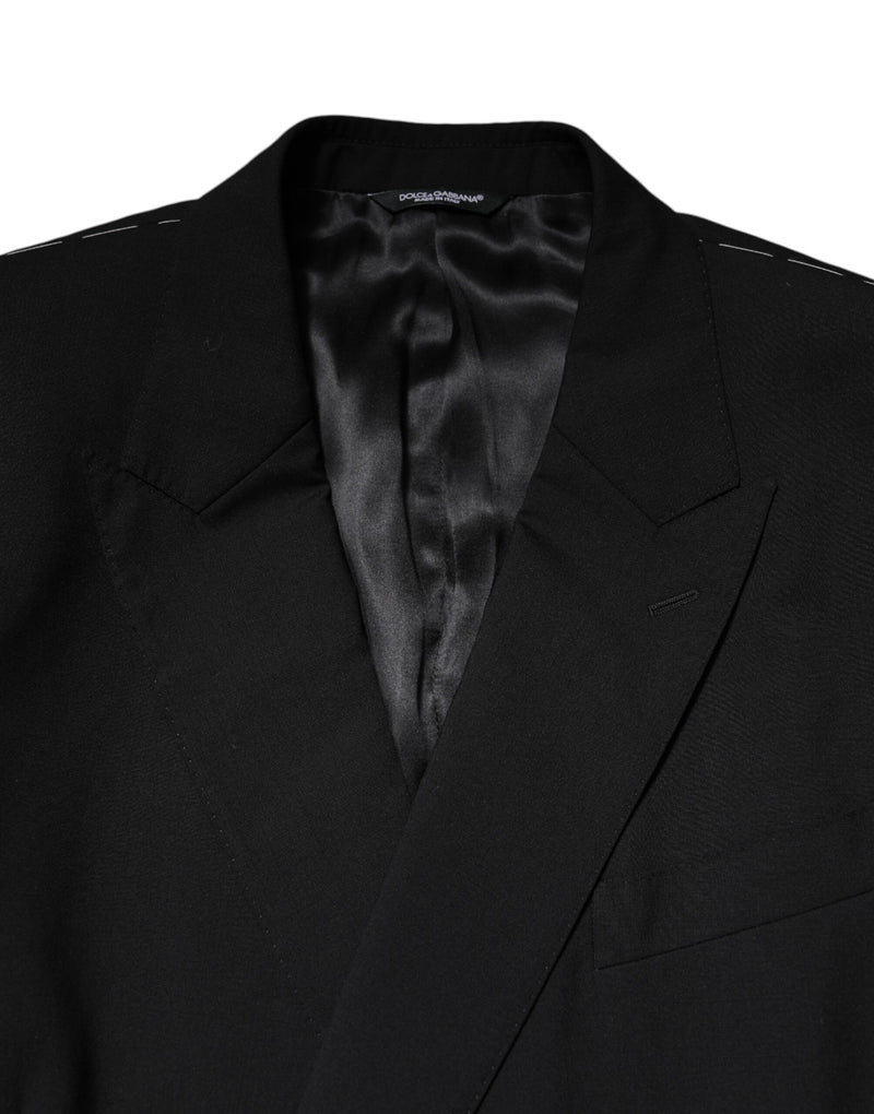 Dolce &amp; Gabbana, veste de costume MARTINI noire à double boutonnage