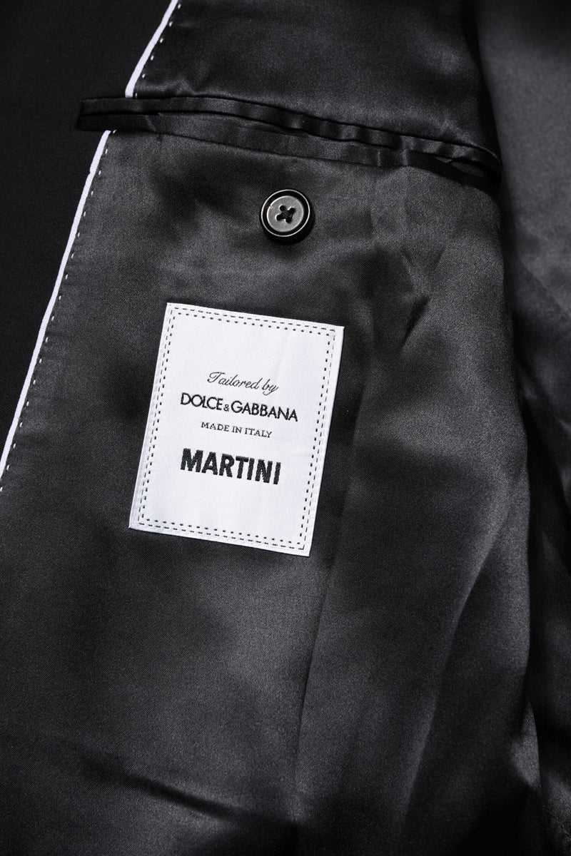 Dolce &amp; Gabbana, veste de costume MARTINI noire à double boutonnage