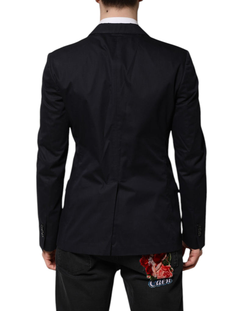 Dolce &amp; Gabbana donkerblauwe TAORMINA katoenen blazerjas