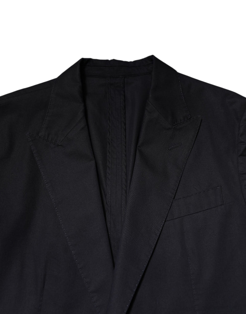 Dolce &amp; Gabbana donkerblauwe TAORMINA katoenen blazerjas