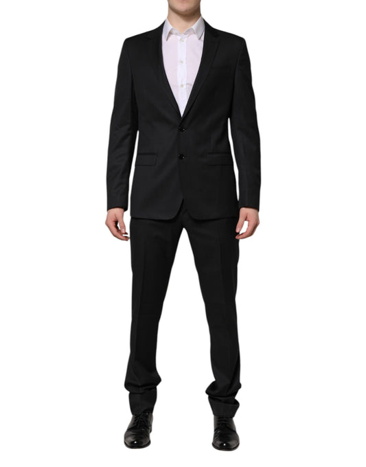 Dolce & Gabbana Dark Gray MARTINI 2 Pc Single Breasted Suit