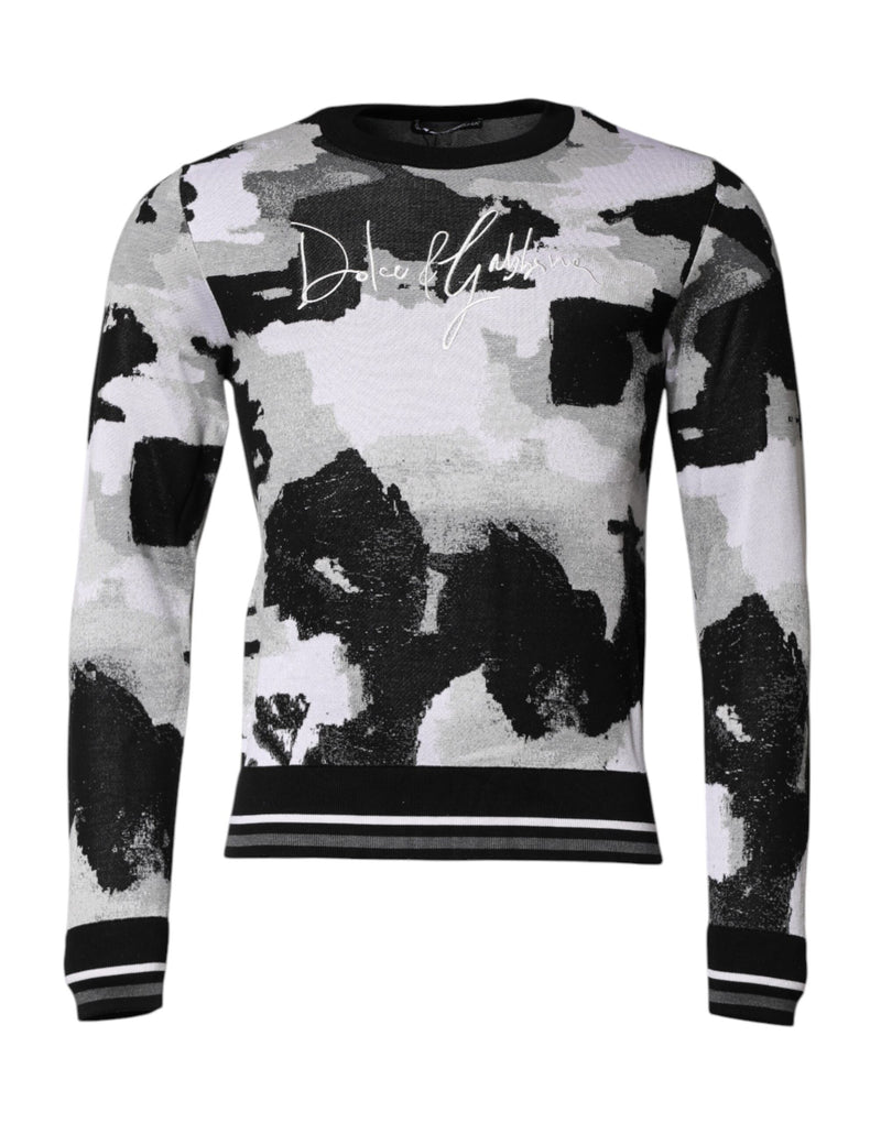 Dolce &amp; Gabbana gebreide trui met ronde hals en multicolor logo