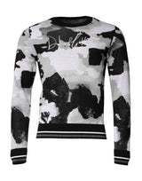 Pull en jersey à col rond avec logo multicolore de Dolce &amp; Gabbana