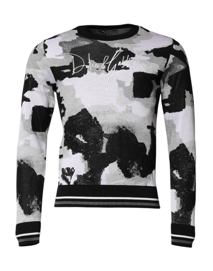 Dolce &amp; Gabbana gebreide trui met ronde hals en multicolor logo