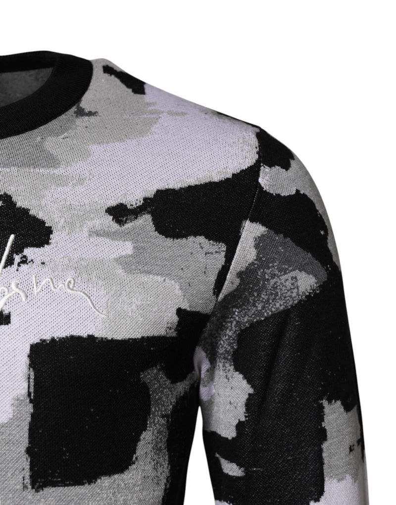 Dolce &amp; Gabbana gebreide trui met ronde hals en multicolor logo