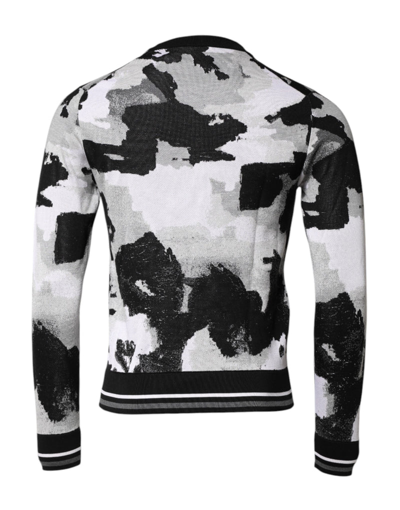 Dolce &amp; Gabbana gebreide trui met ronde hals en multicolor logo