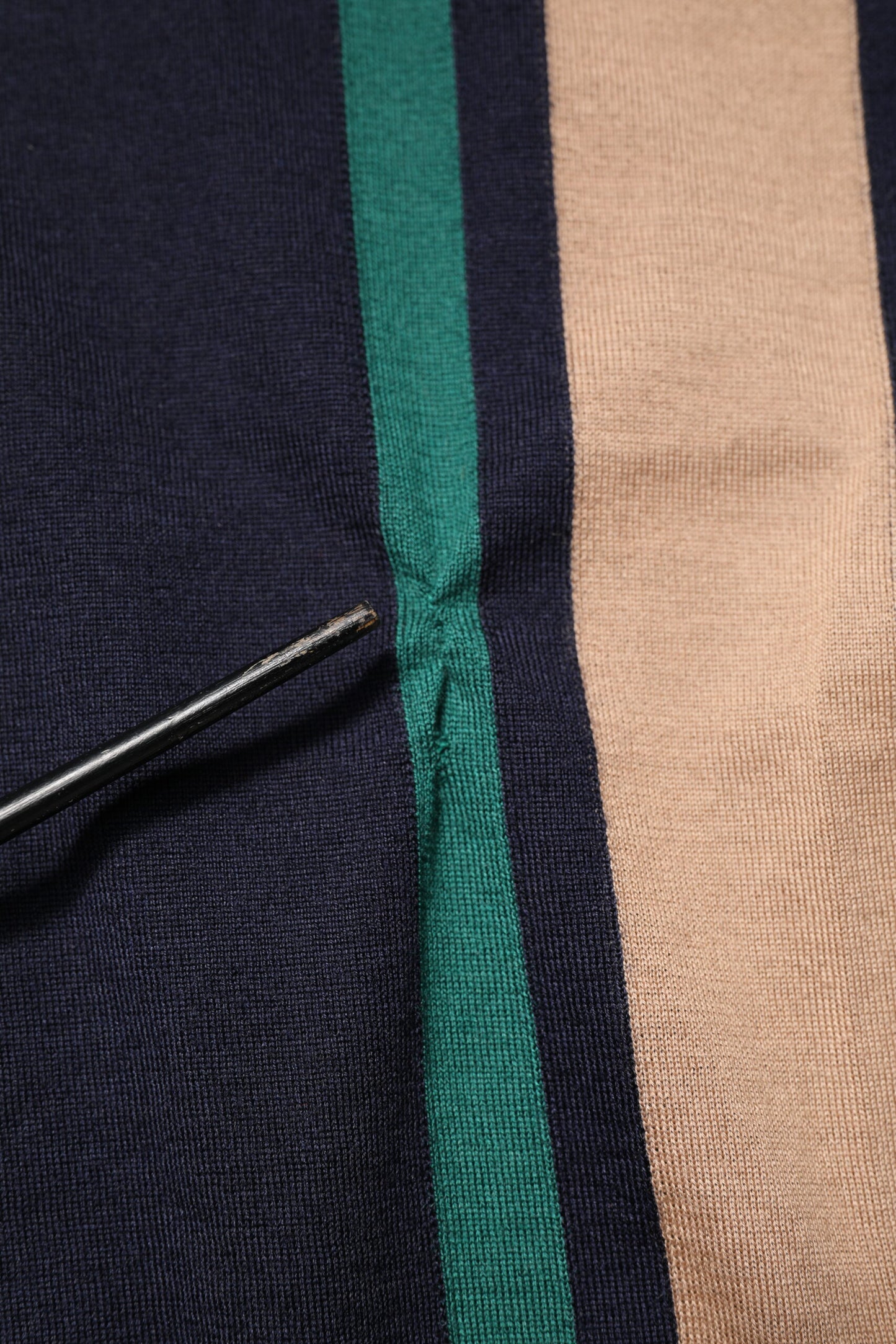 Dolce & Gabbana Multicolor Stripes Crew Neck Pullover Sweater