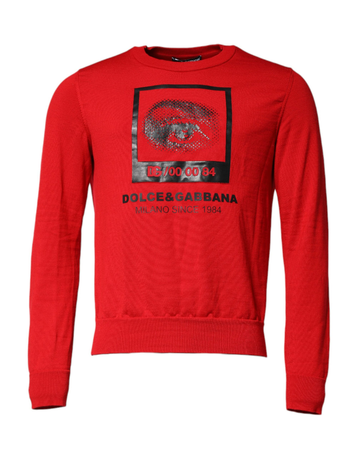Pull ras du cou Dolce & Gabbana pour homme imprimé œil rouge