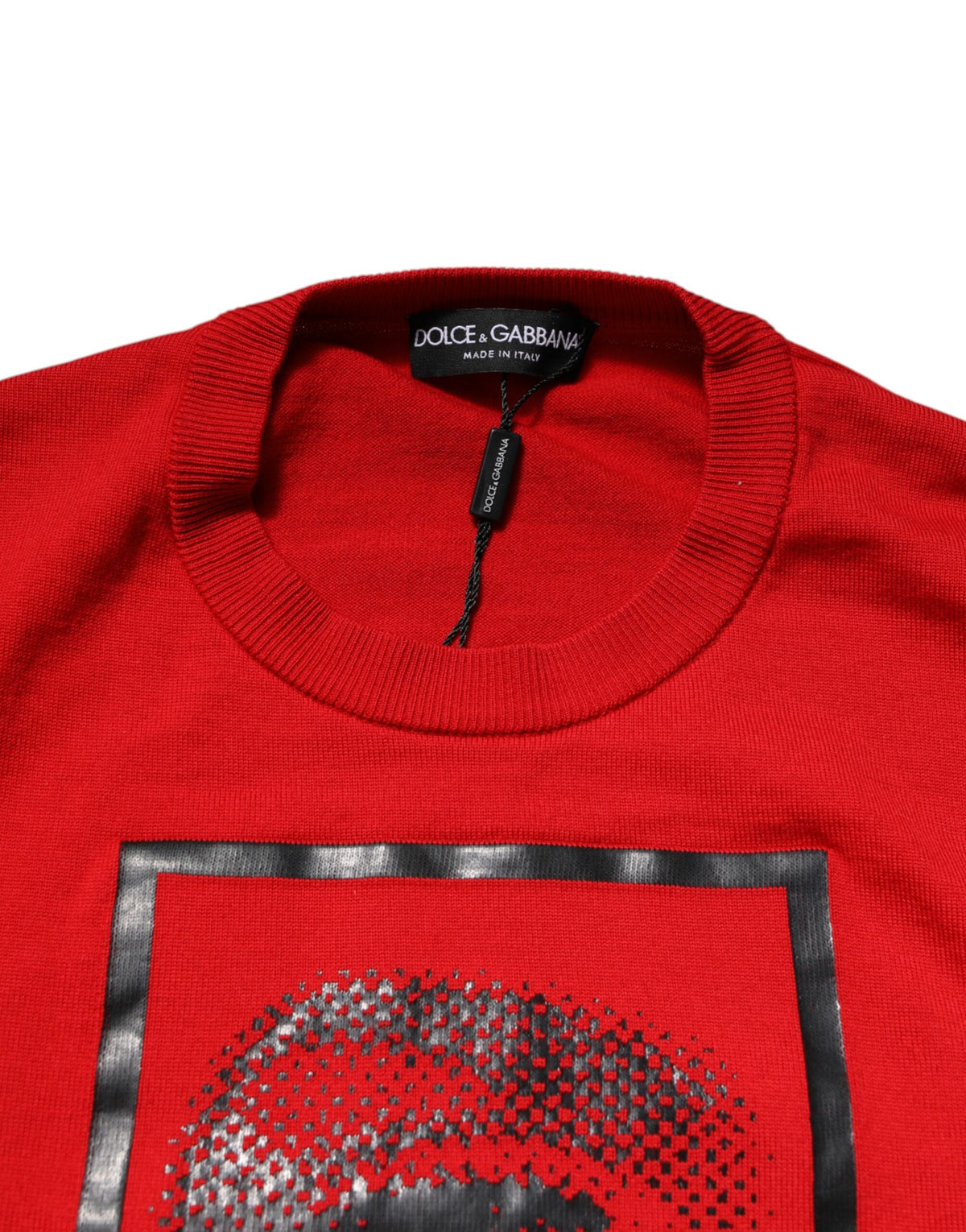 Pull ras du cou Dolce & Gabbana pour homme imprimé œil rouge