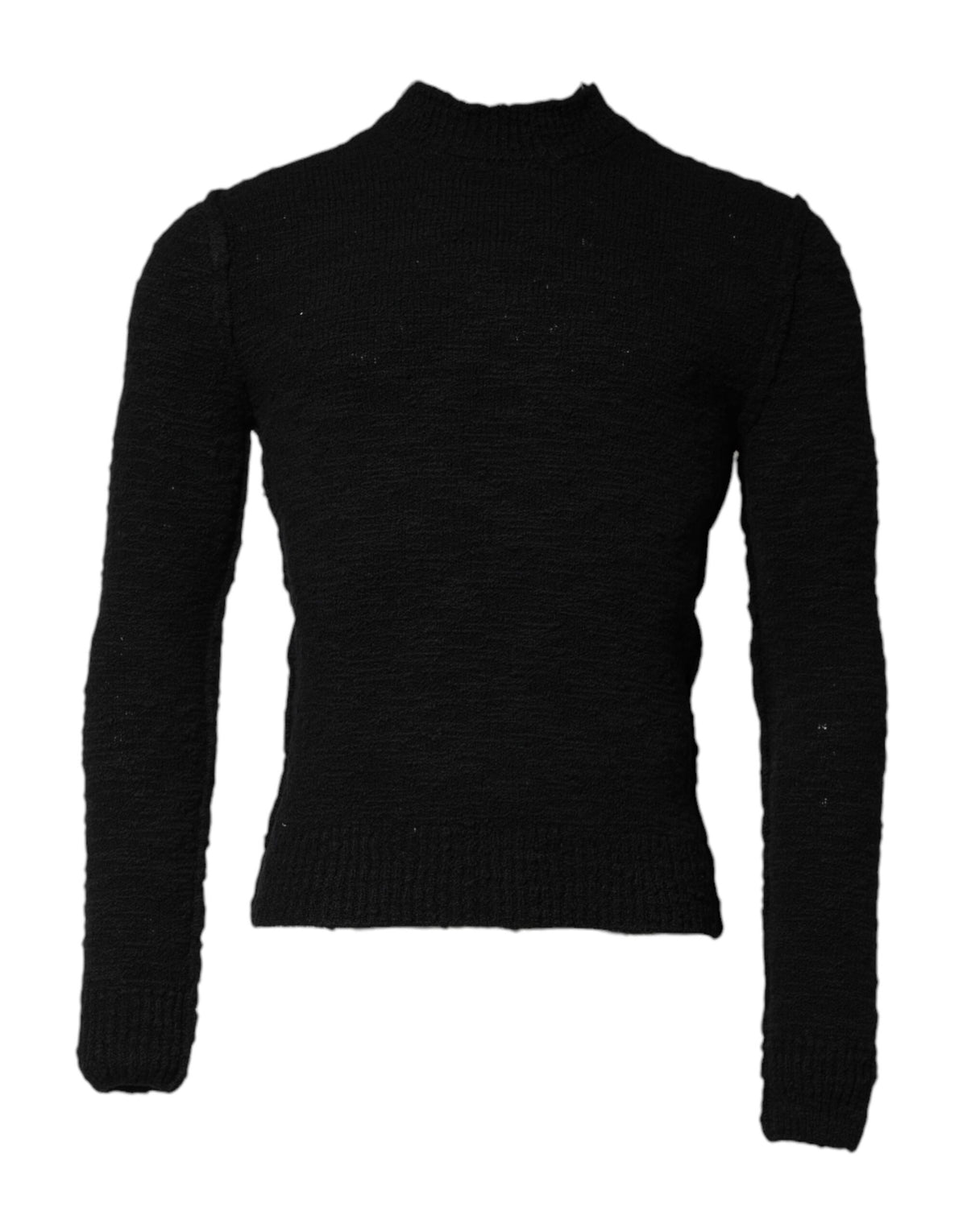 Pull en laine noire à col rond de Dolce &amp; Gabbana