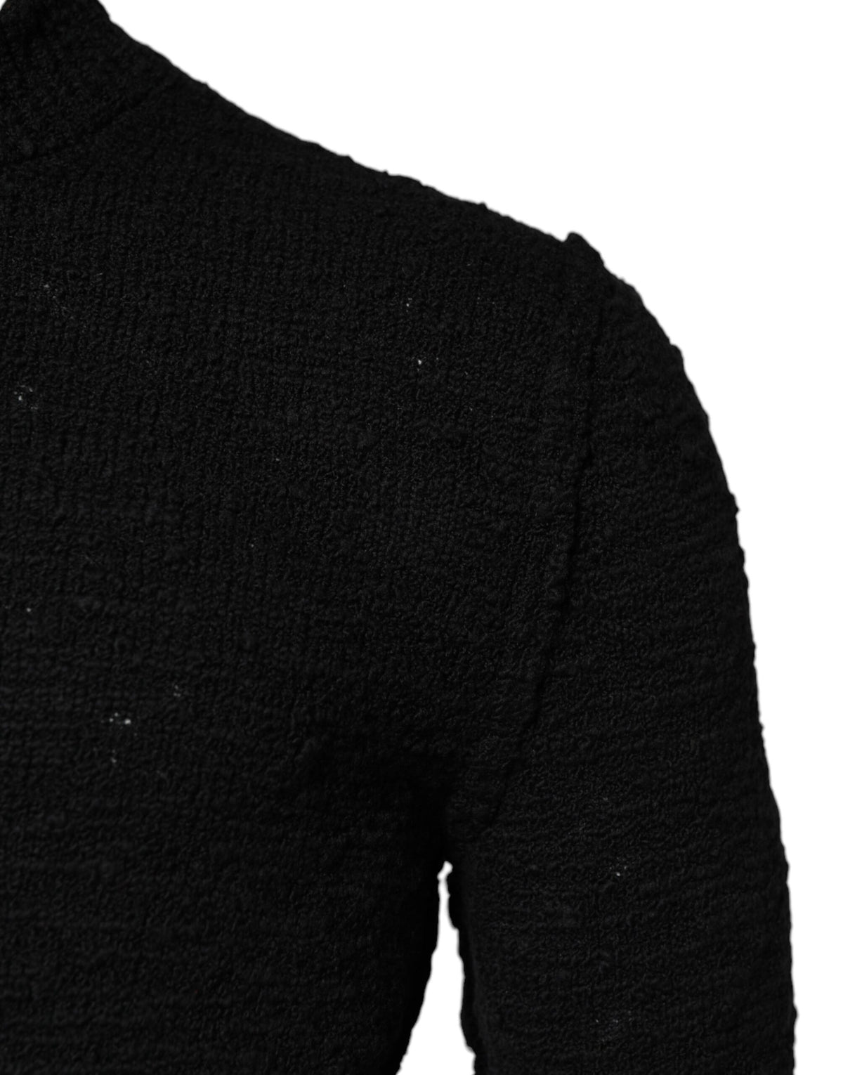 Pull en laine noire à col rond de Dolce &amp; Gabbana