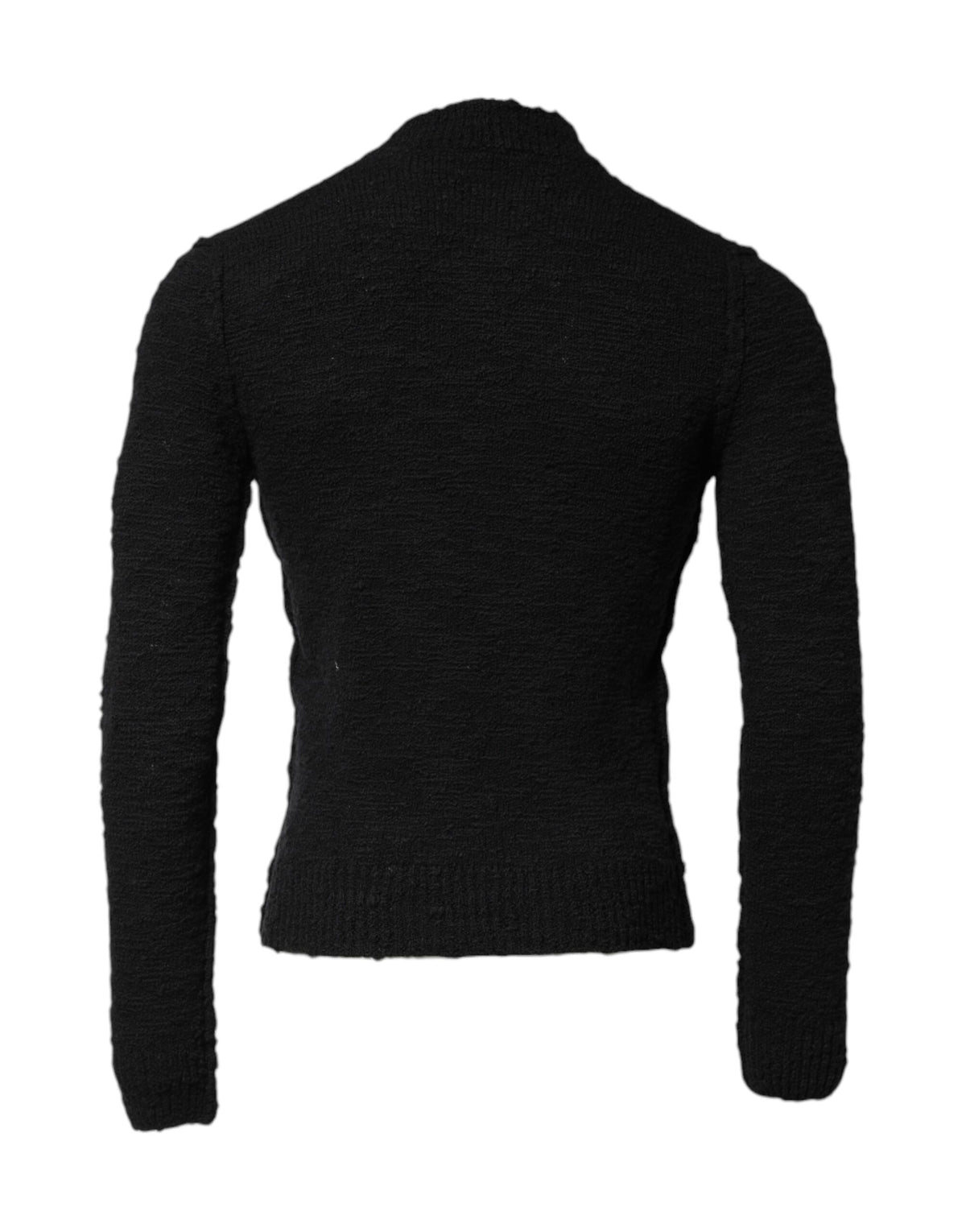 Pull en laine noire à col rond de Dolce &amp; Gabbana