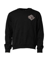 Pull en coton noir brodé du logo Dolce &amp; Gabbana
