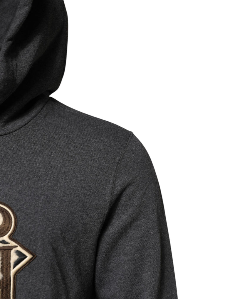 Dolce &amp; Gabbana grijze hoodie met logo patch