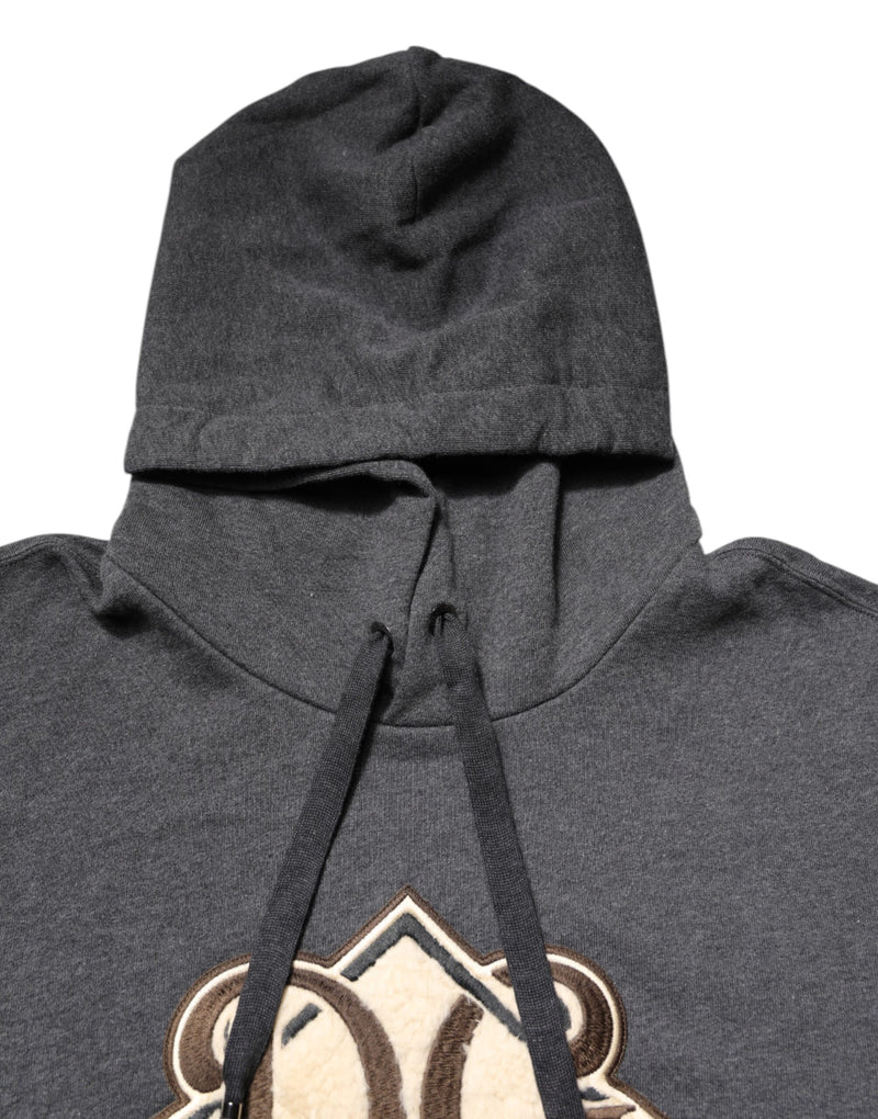 Dolce &amp; Gabbana grijze hoodie met logo patch