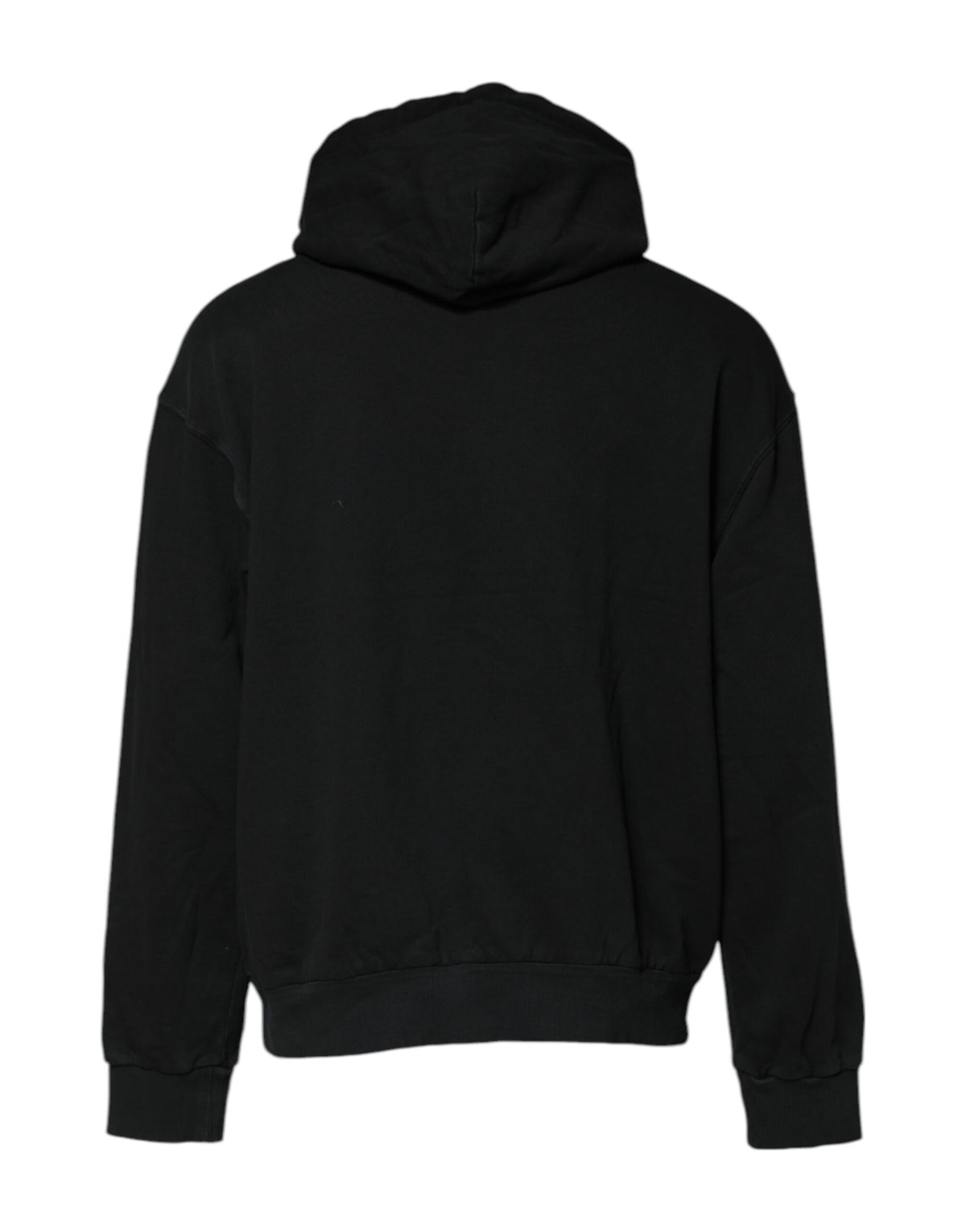 Sweat à capuche homme Dolce &amp; Gabbana noir avec logo et fermeture éclair intégrale