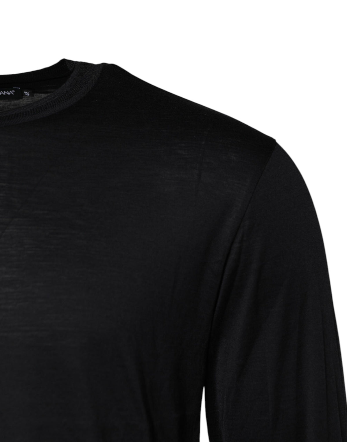 Pull en soie à col rond pour homme, bleu foncé, Dolce &amp; Gabbana
