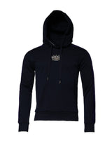 Sweat à capuche en coton noir avec couronne Dolce &amp; Gabbana
