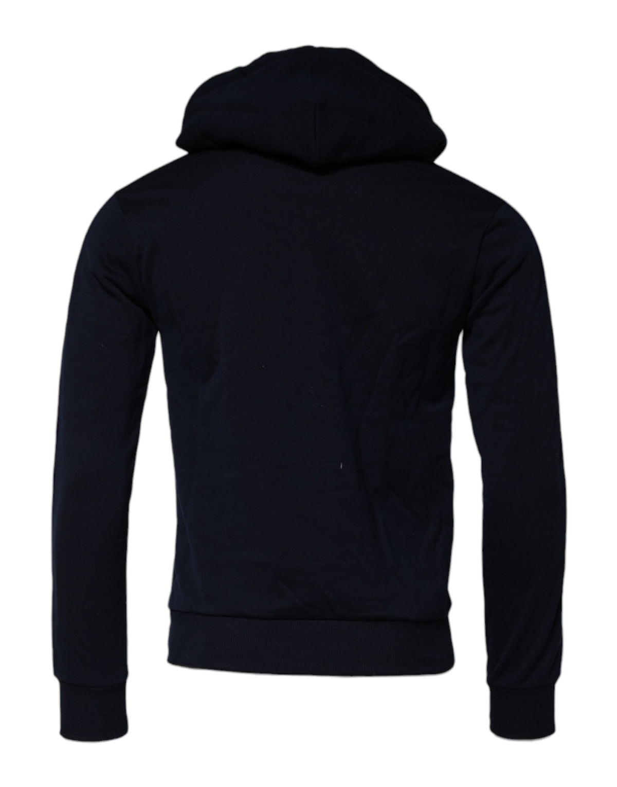 Sweat à capuche en coton noir avec couronne Dolce &amp; Gabbana