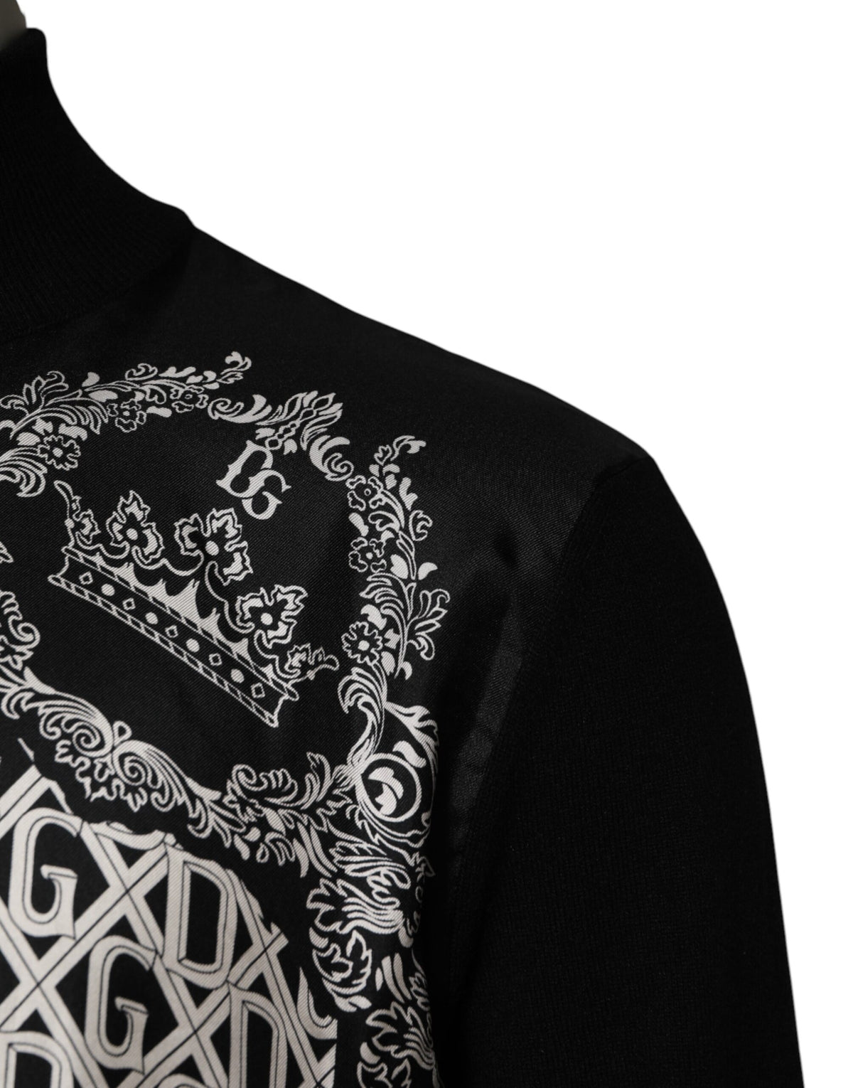 Pull à capuche zippé noir et blanc à imprimé bandana de Dolce &amp; Gabbana