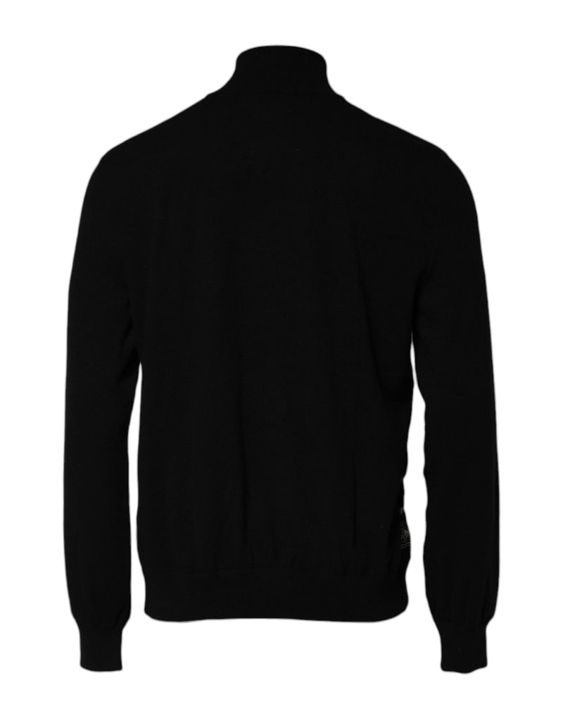 Pull à capuche zippé noir et blanc à imprimé bandana de Dolce &amp; Gabbana