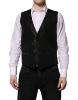 Dolce & Gabbana Dark Brown Dress Formal Waistcoat Vest for Men