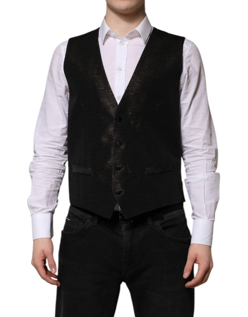 Dolce & Gabbana Dark Brown Dress Formal Waistcoat Vest for Men