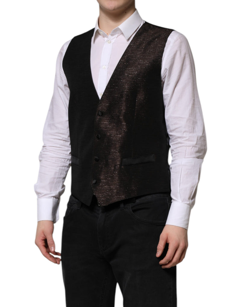 Dolce & Gabbana Dark Brown Dress Formal Waistcoat Vest for Men