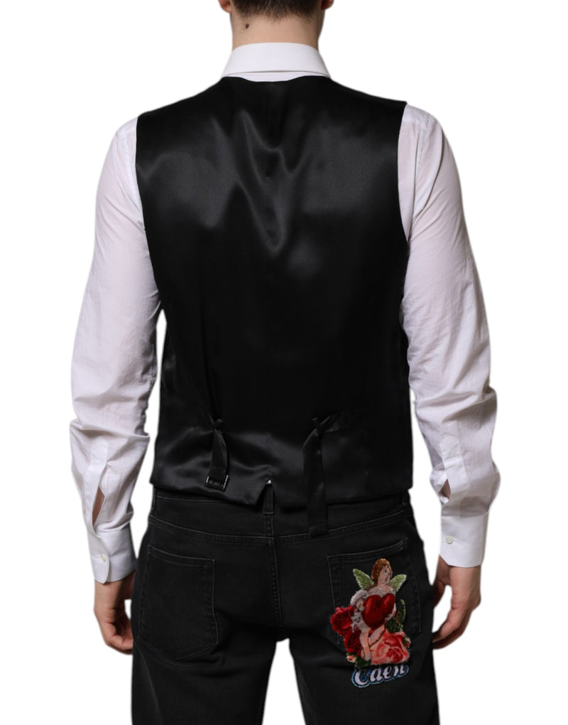 Dolce & Gabbana Dark Brown Dress Formal Waistcoat Vest for Men