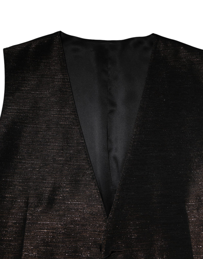 Dolce & Gabbana Dark Brown Dress Formal Waistcoat Vest for Men