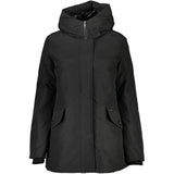 Woolrich Black Cotton Jacket with Hood - Stylish and Functional