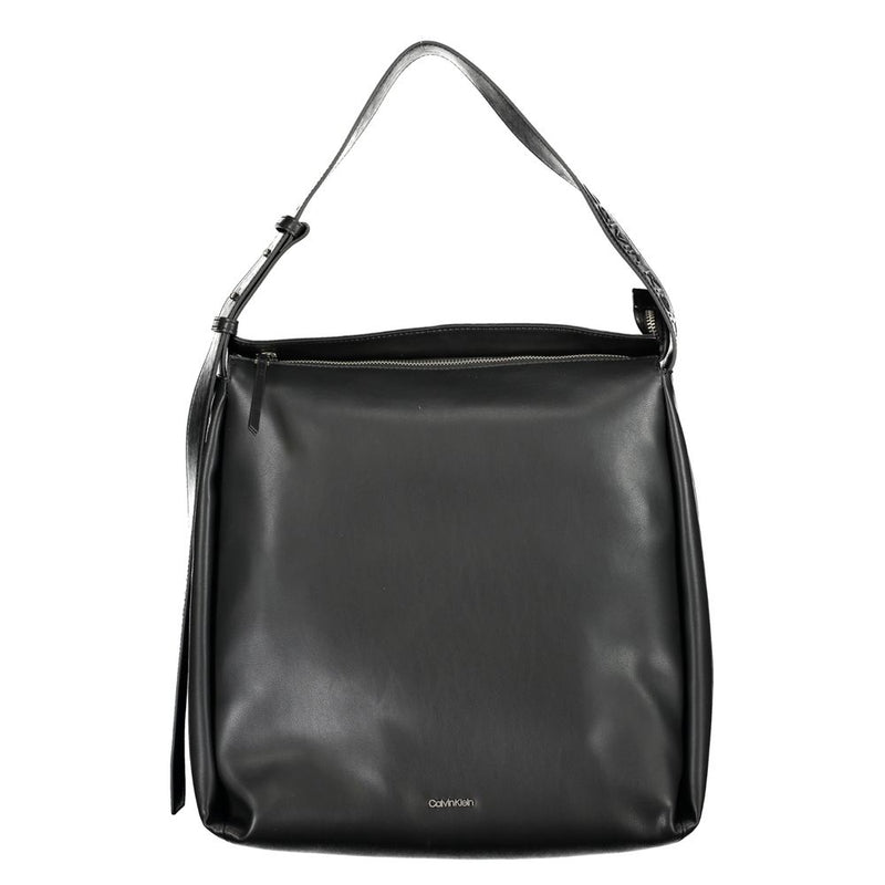 Calvin Klein Black Polyester Handbag - Sustainable Style for Women