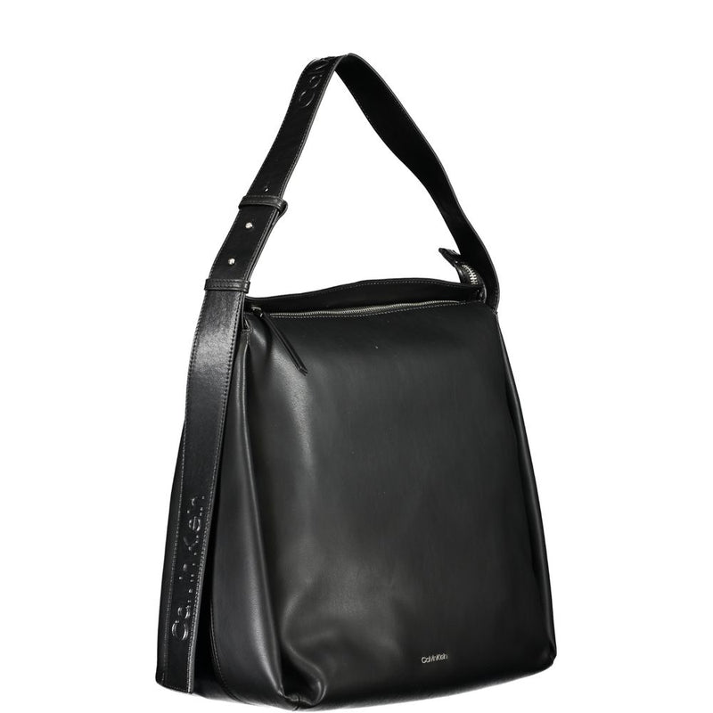 Calvin Klein Black Polyester Handbag - Sustainable Style for Women