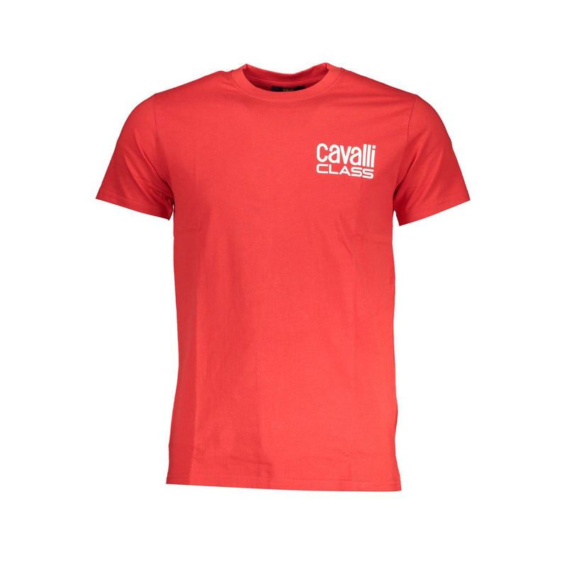 Cavalli Class T-shirt van rood katoen