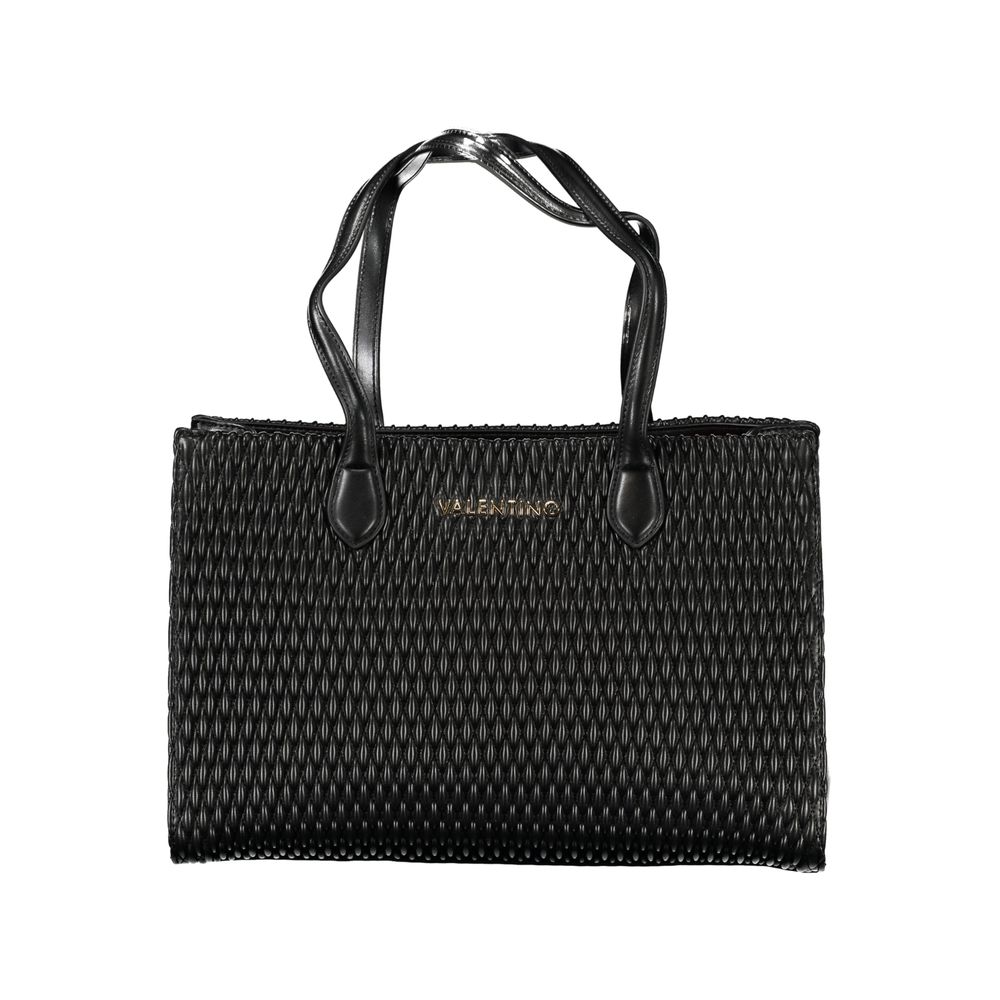 Mario Valentino Black Polyethylene Handbag - Sustainable Luxury
